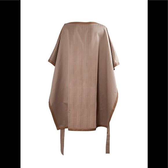 MUSEE WOMENS BROWN BOX CUT PONCHO M-L NWT$345 - Picture 5 of 7